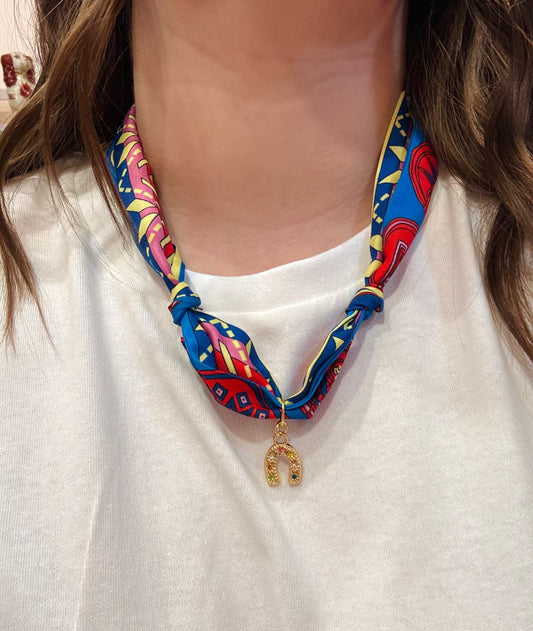 Horseshoe Scarf Necklace