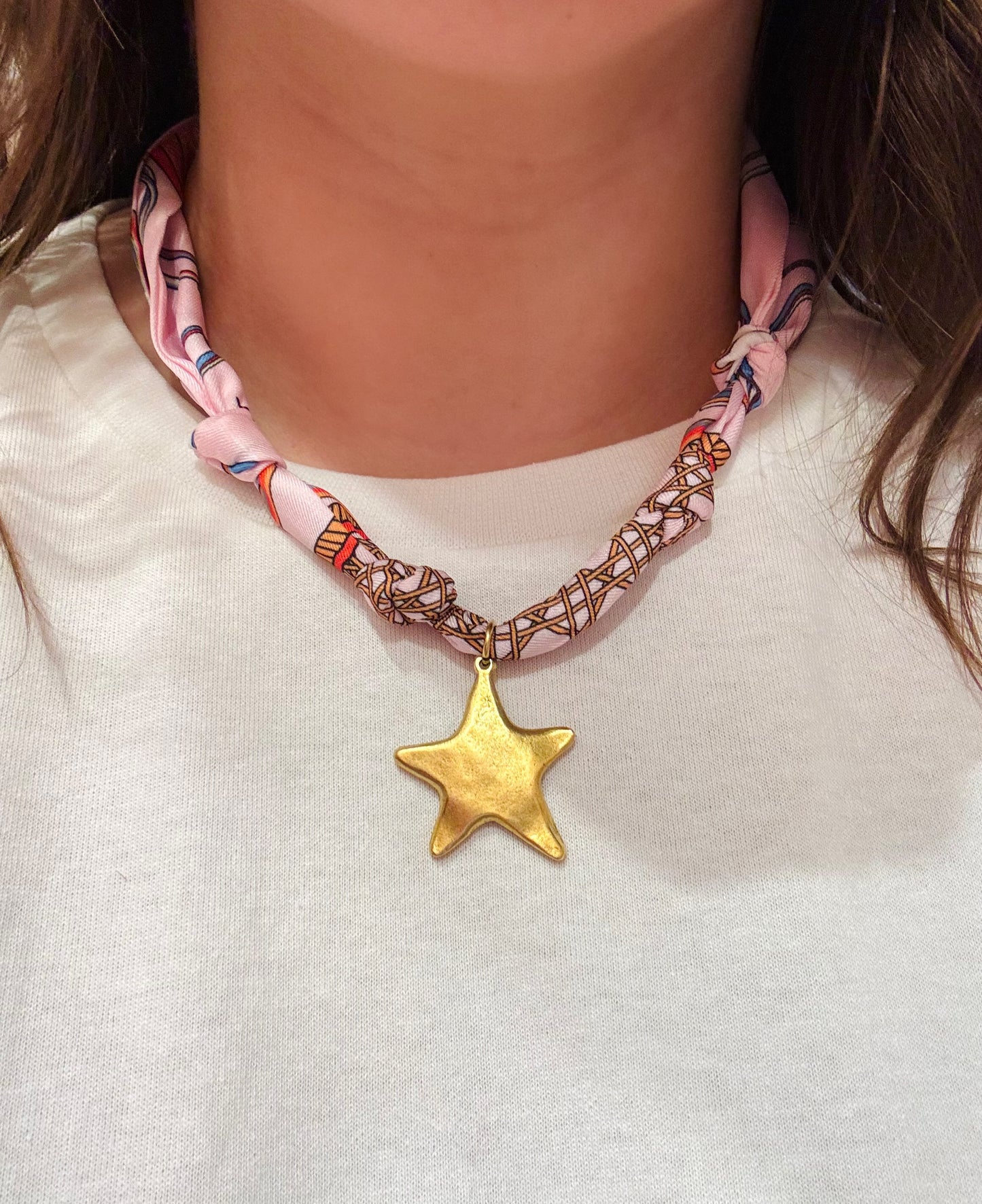 Golden Girl Scarf Necklace