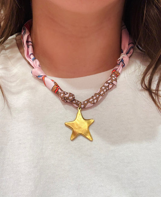 Golden Girl Scarf Necklace