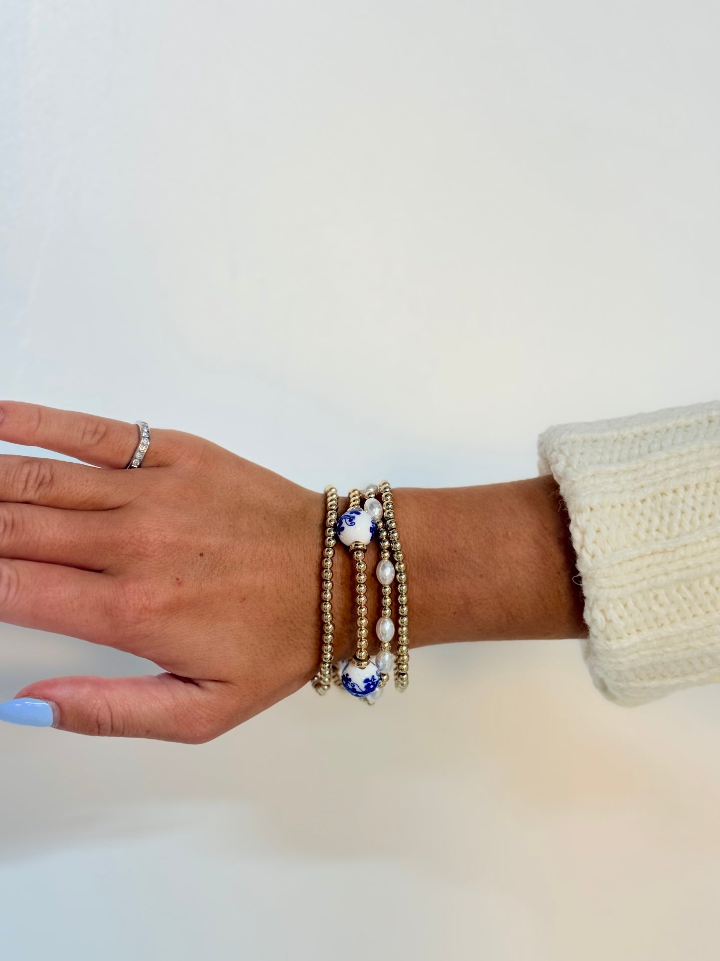 Gold Beaded Bracelets