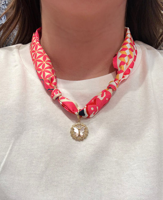 Butterfly Scarf Necklace