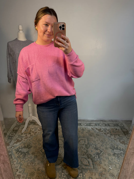 Pink Knit Top