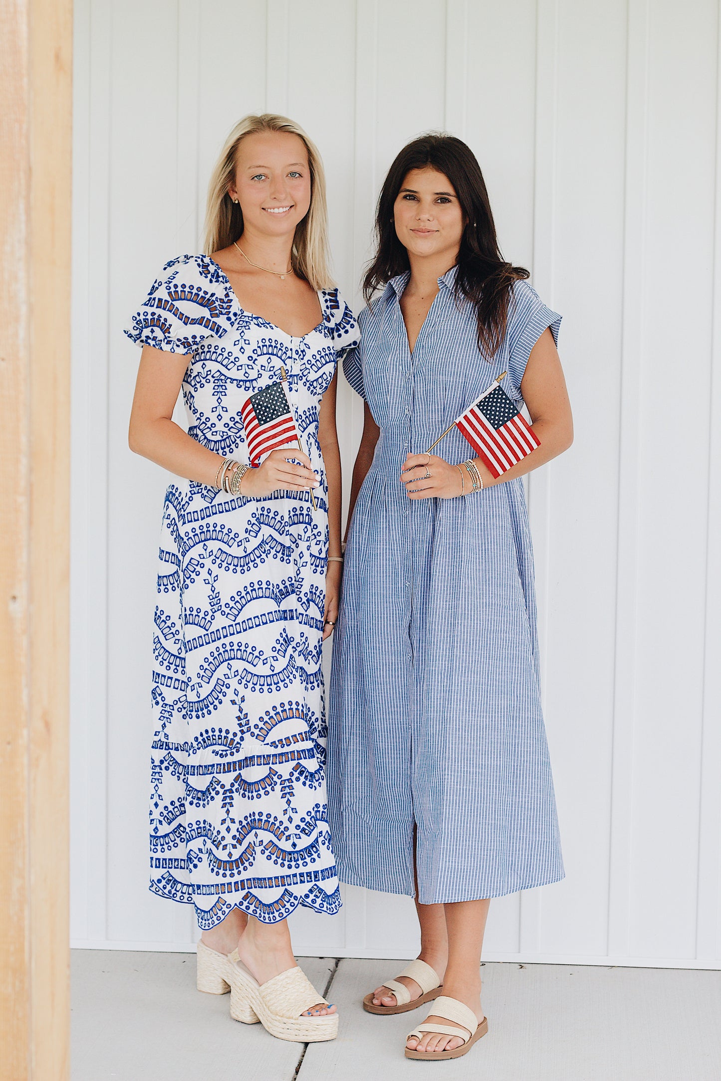 Nantucket Stripes Button Up Dress